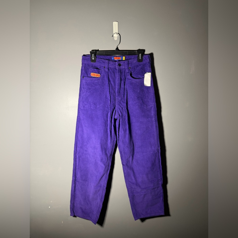 Empyre Baggy Loose Fit Purple Corduroy Skater Pants Size 28